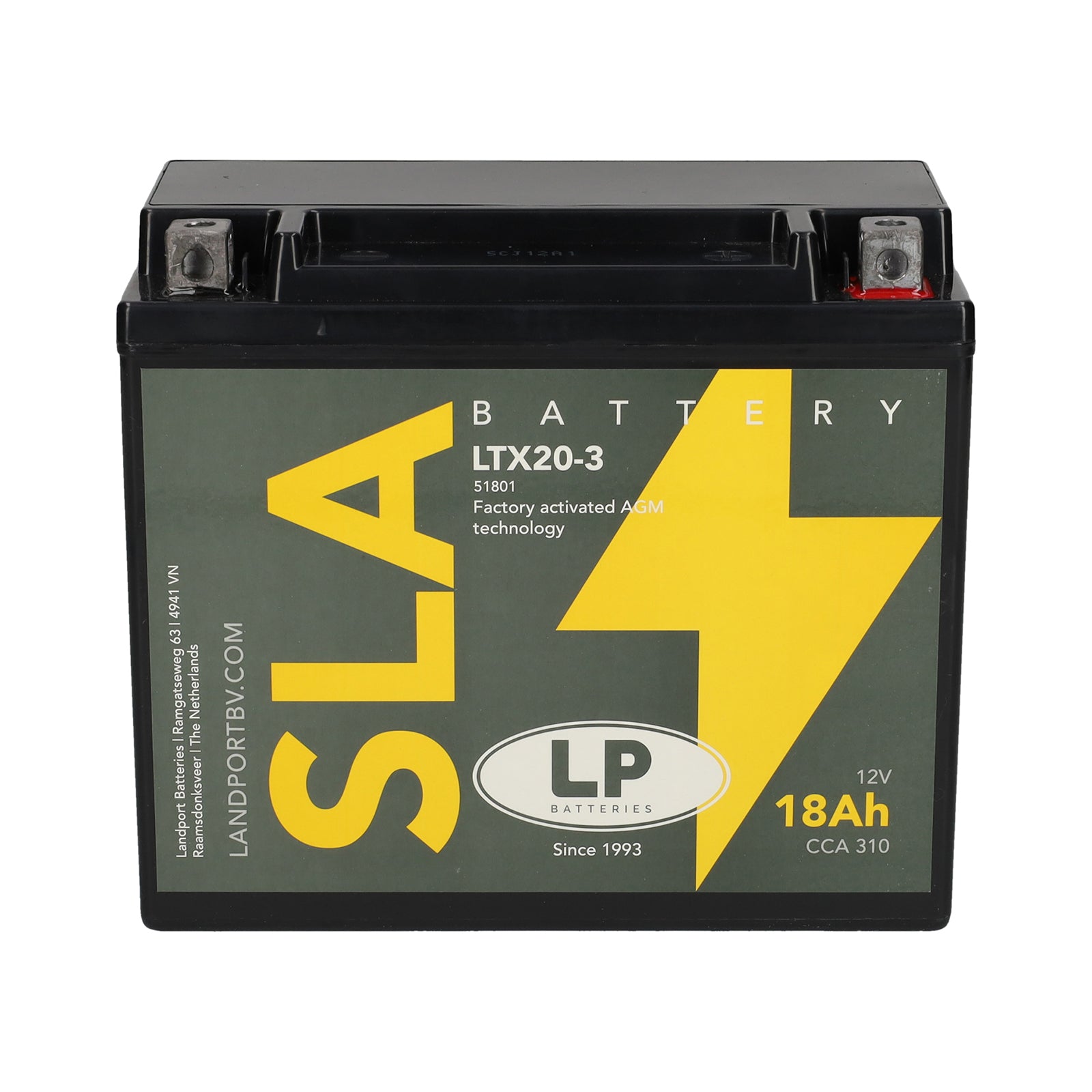 LTX20-3 12v 18Ah AGM Battery