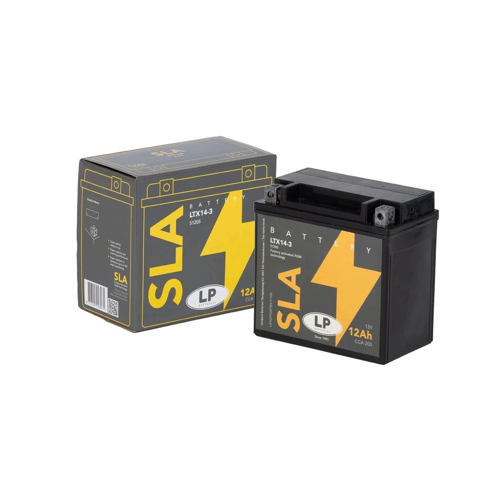 LTX14-3 12v 12Ah AGM Battery