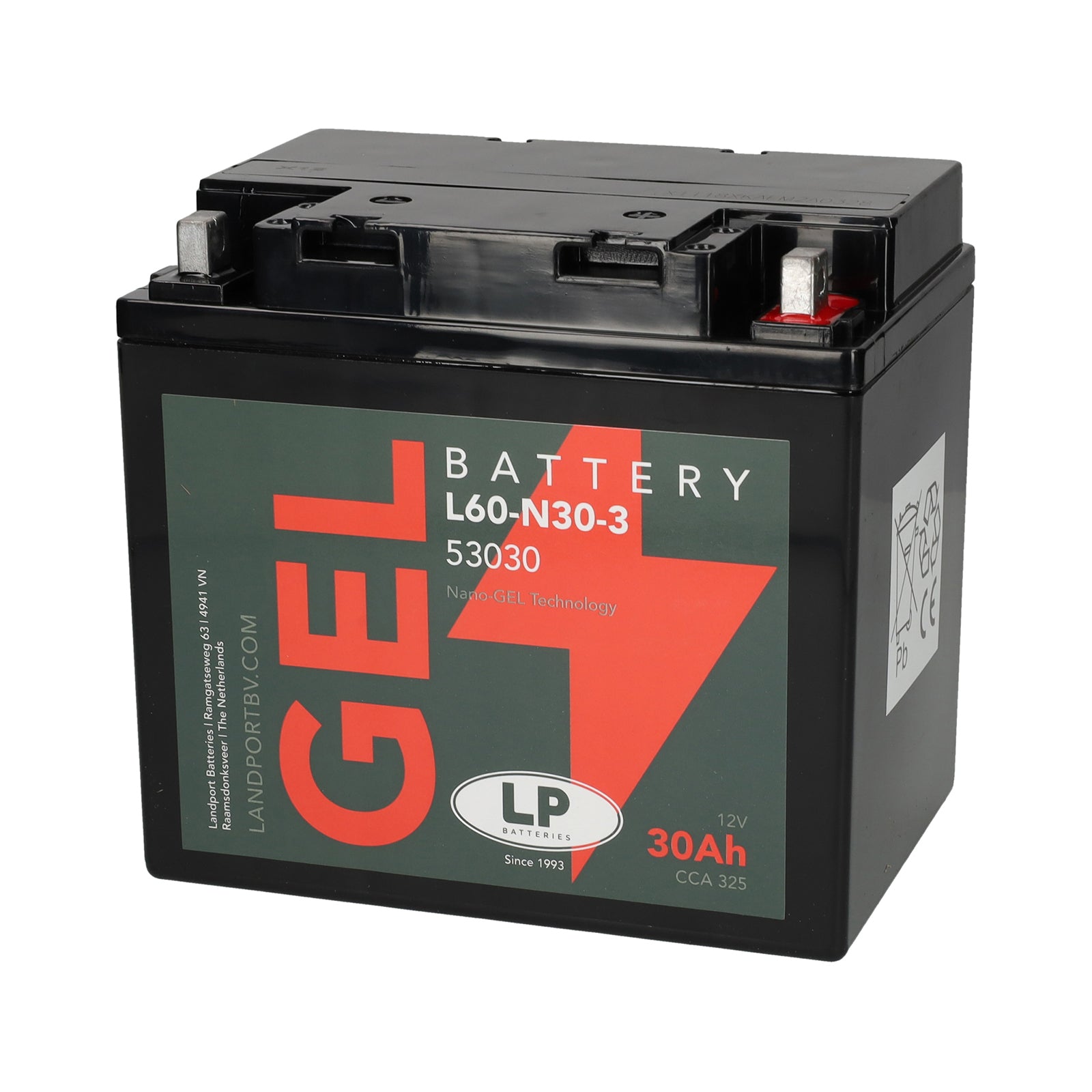 L60-N30-3 12v 30Ah Gel Battery