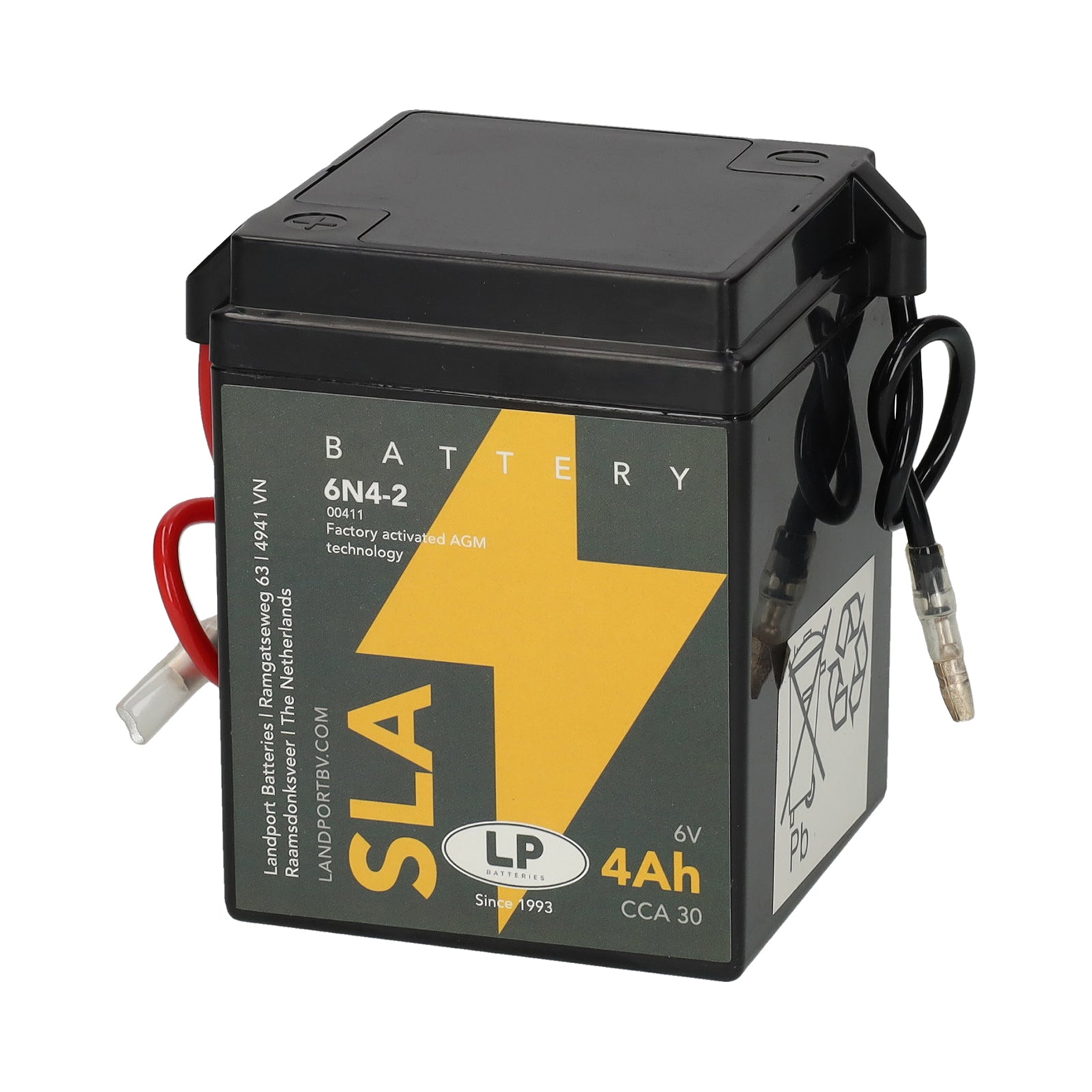 6N4-2 6v 4Ah AGM Battery