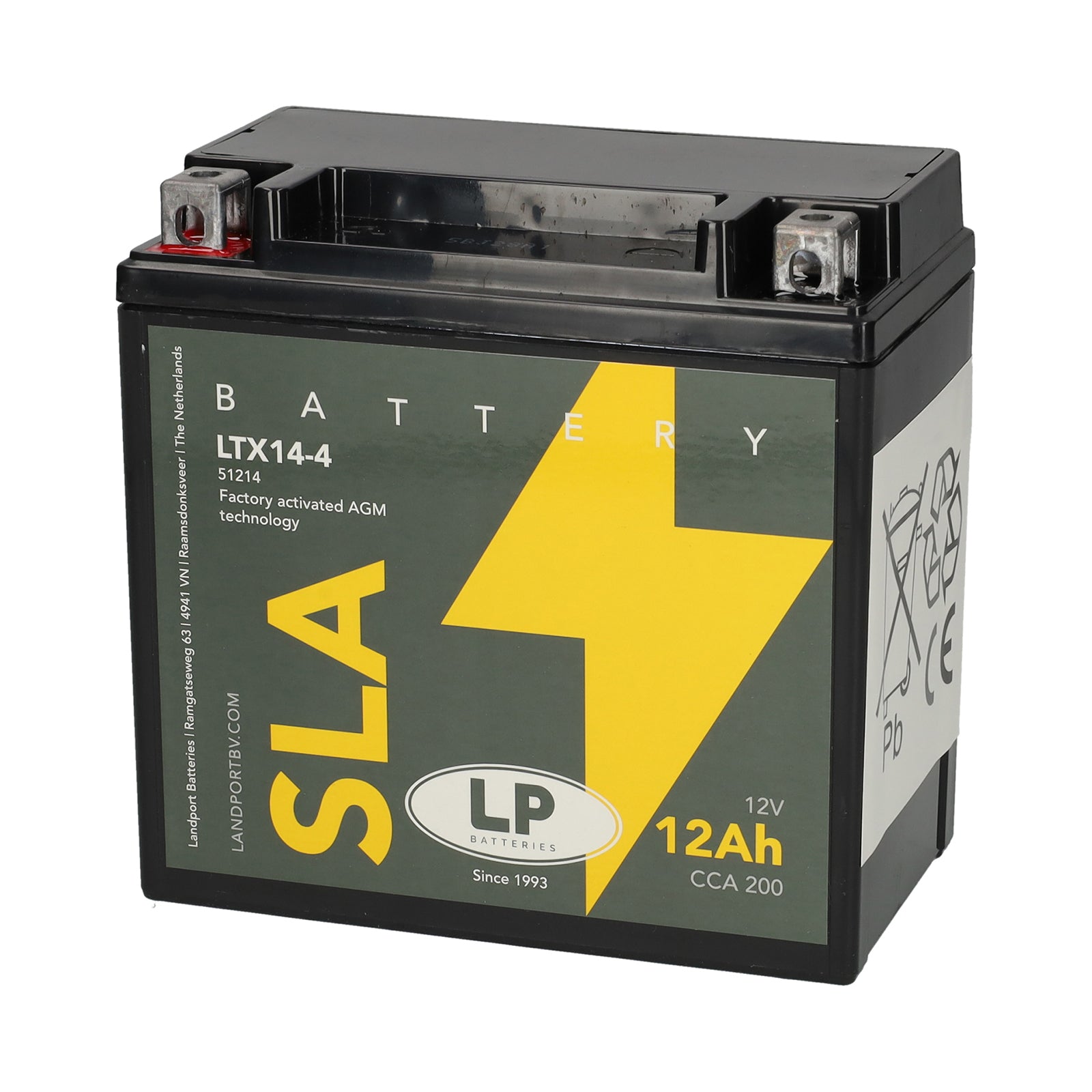 LTX14-4 12v 12Ah AGM Battery