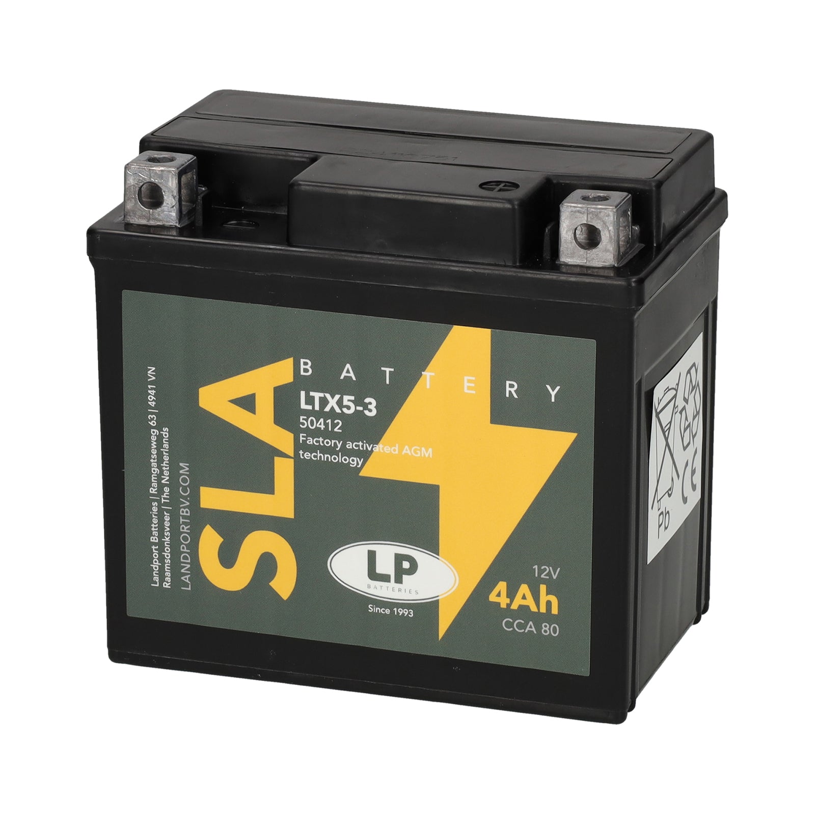 LTX5-3 12v 4Ah AGM Battery
