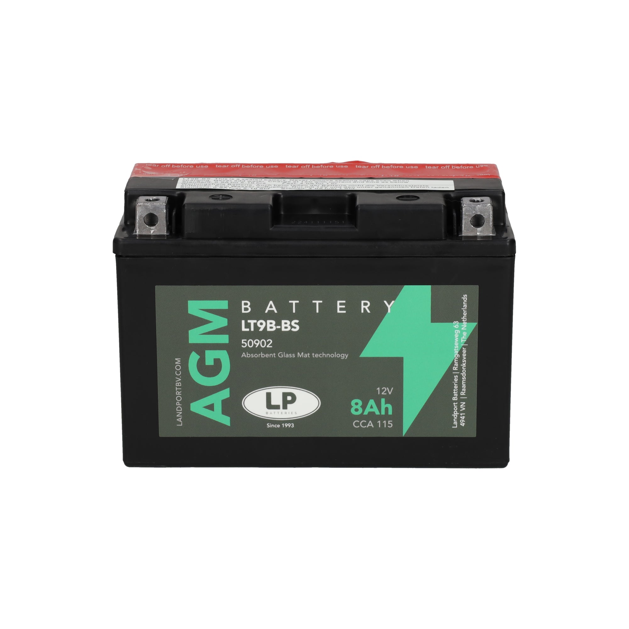 LT9B-BS 12v 8Ah AGM Battery