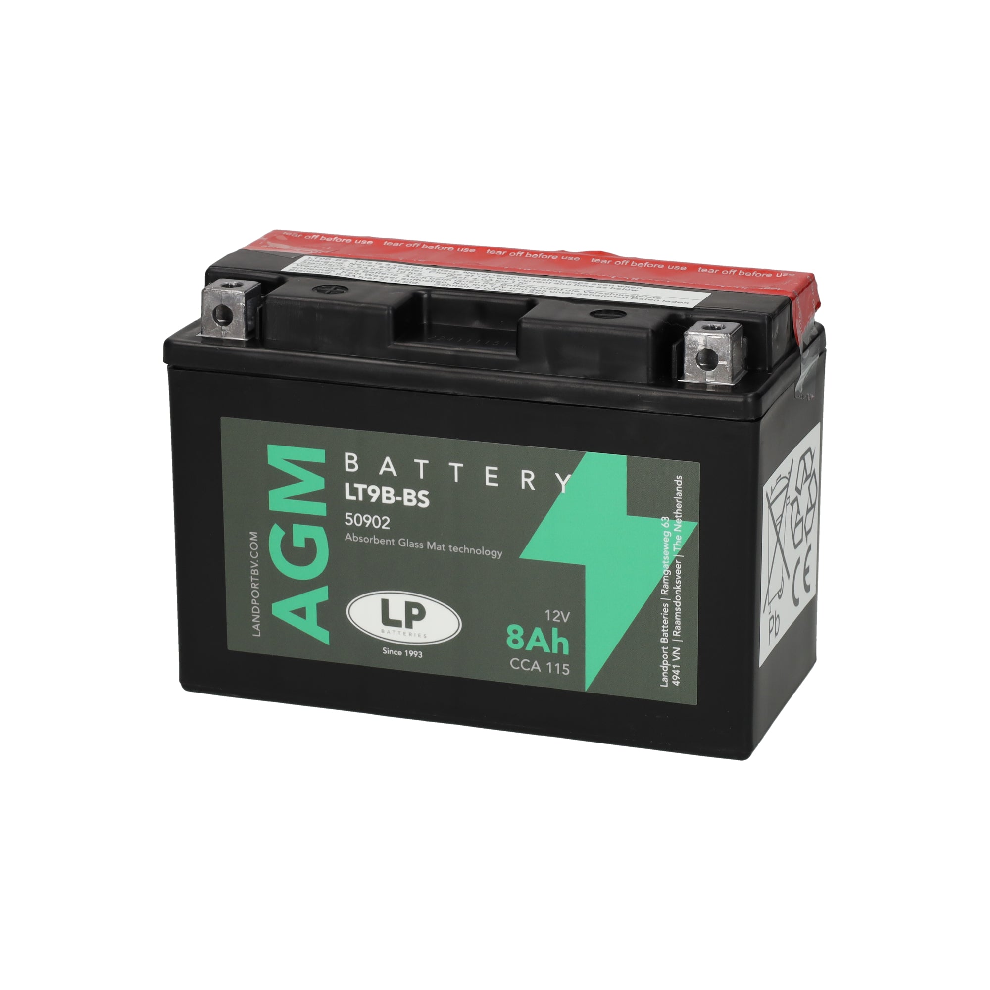 LT9B-BS 12v 8Ah AGM Battery
