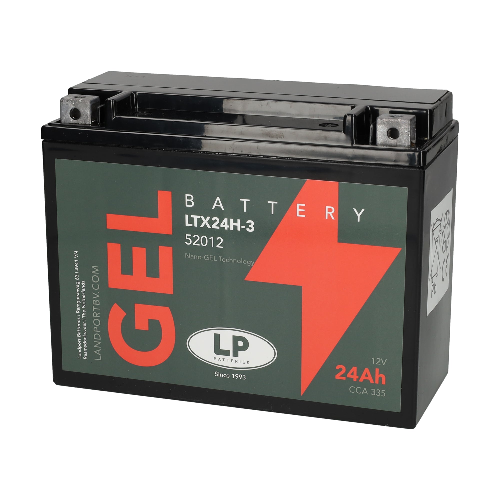 LTX24H-3 12v 24Ah Gel Battery