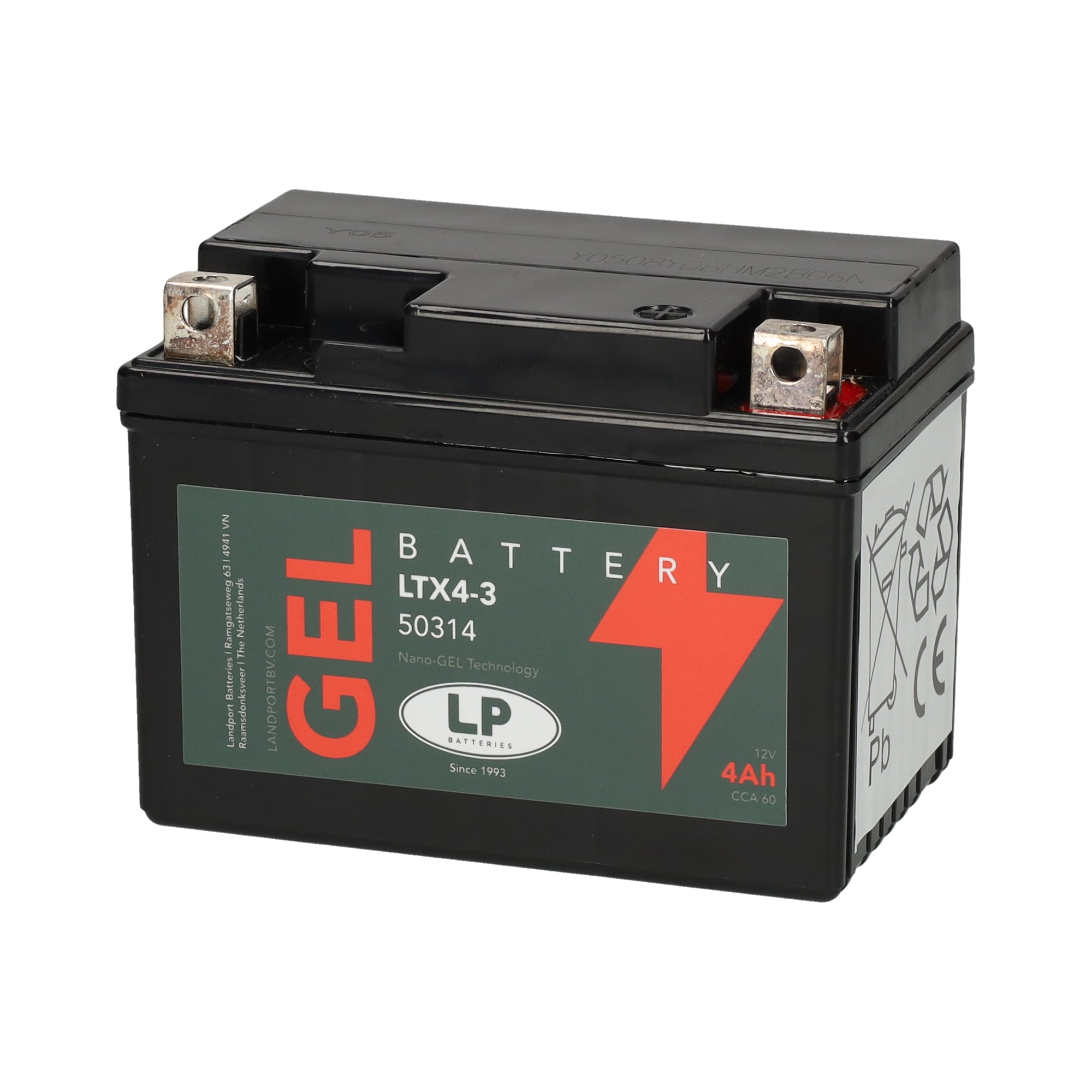 LTX4-3 12v 4Ah Gel Battery