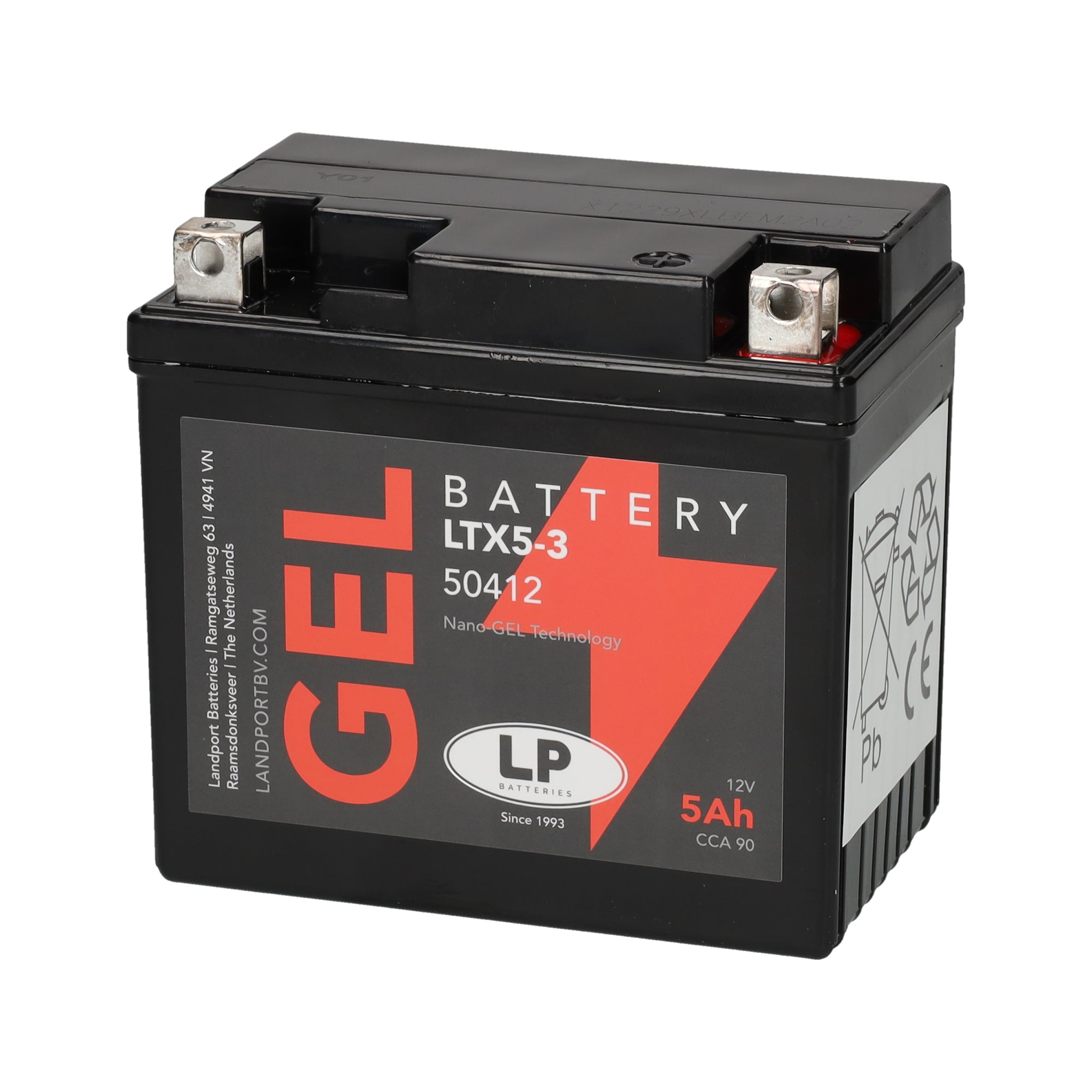 LTX5-3 12v 5Ah Gel Battery