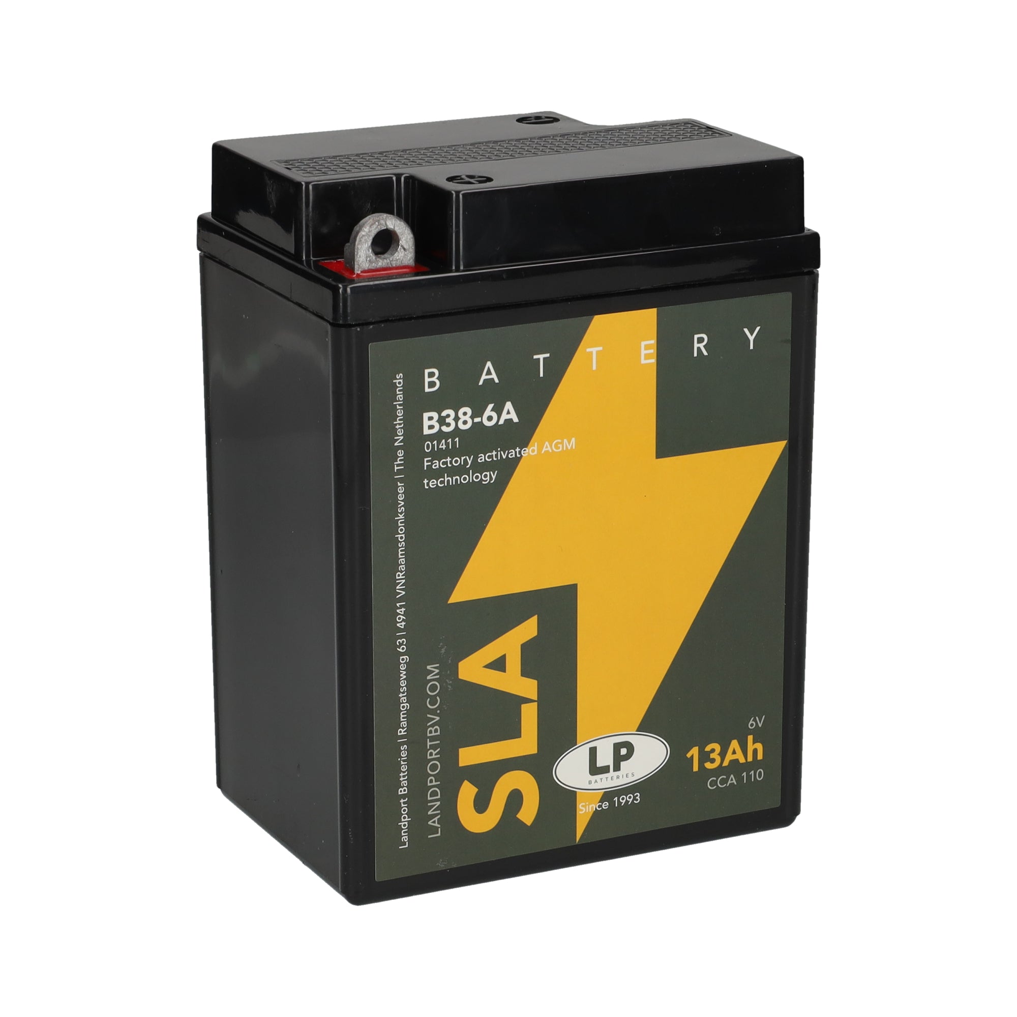 B38-6A 6v 13Ah AGM Battery