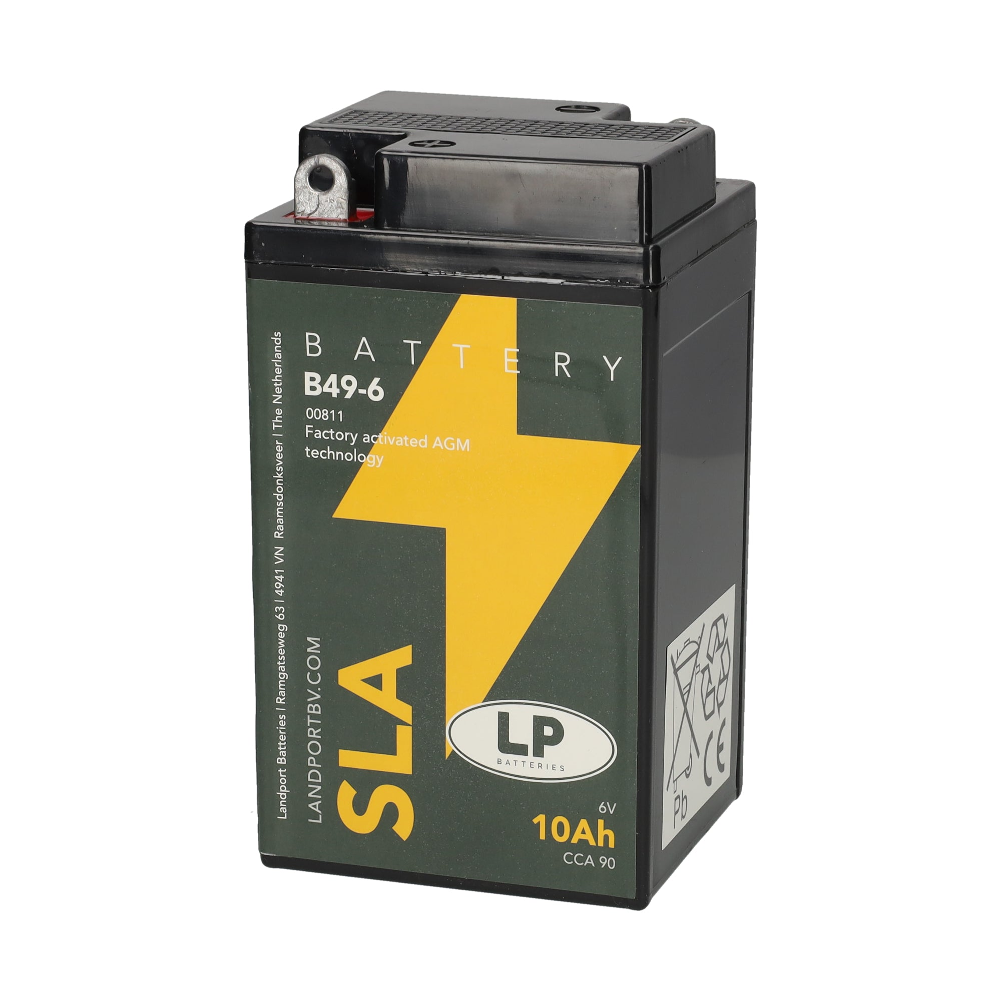 B49-6 6v 10Ah AGM Battery