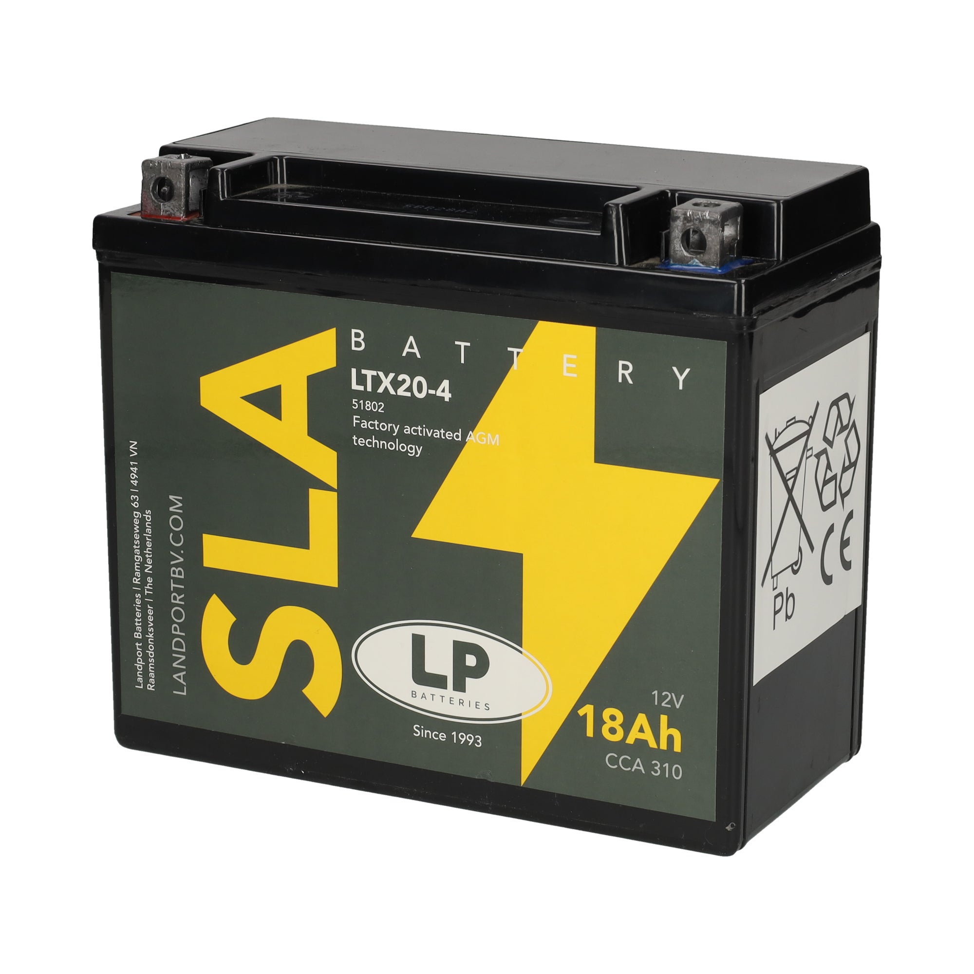 LTX20-4 12v 18Ah AGM Battery