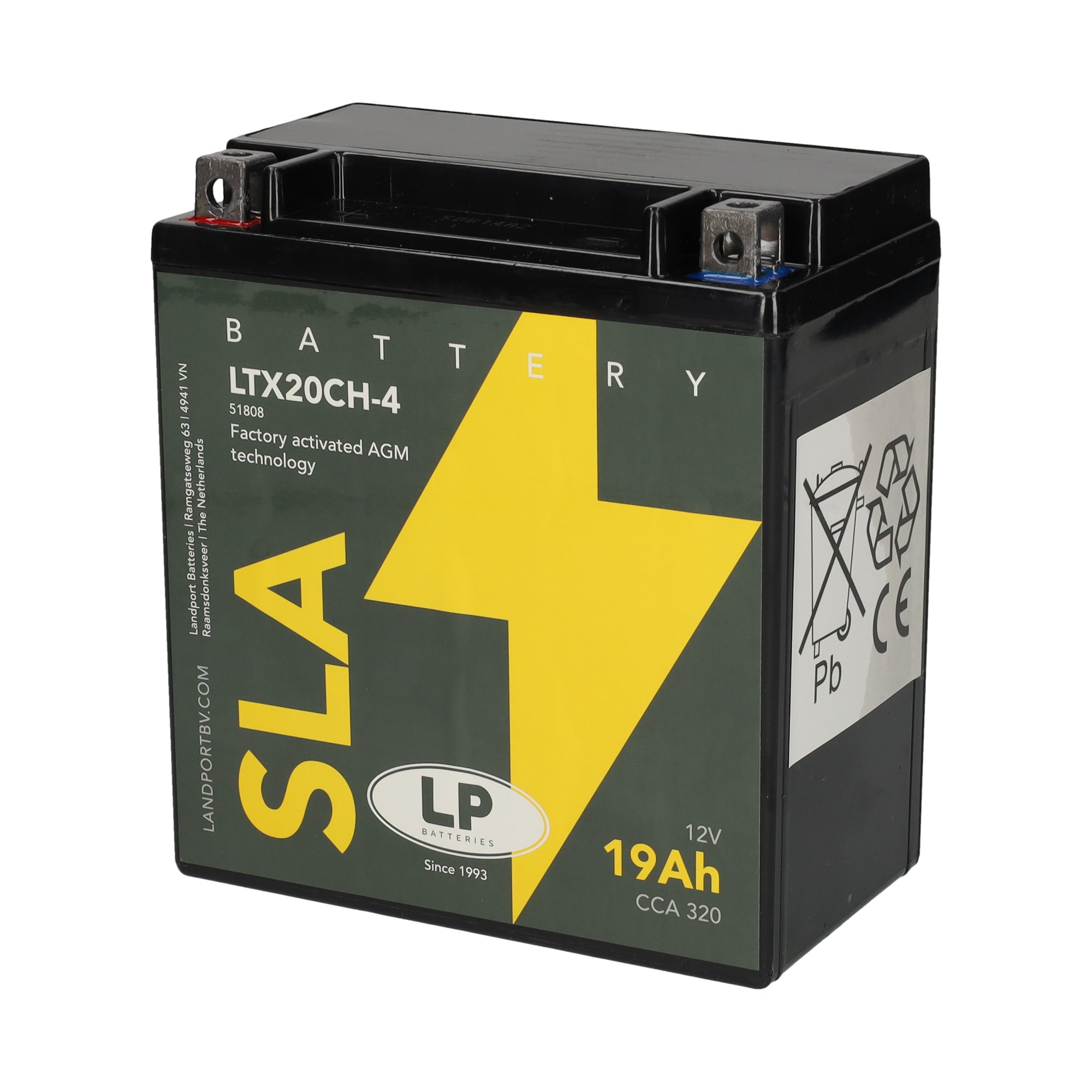 LTX20CH-4 12v 19Ah AGM Battery