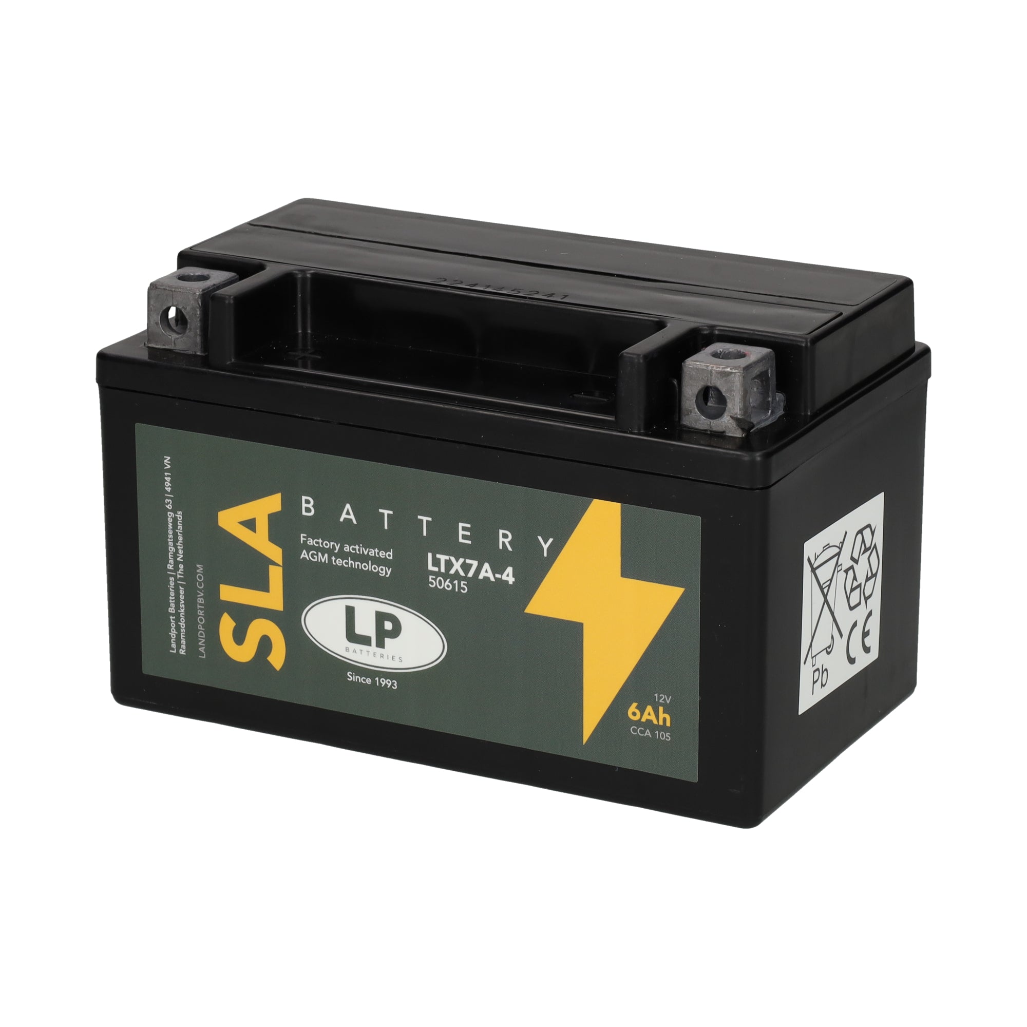 SLA LTX7A-4 12v 6Ah AGM Battery