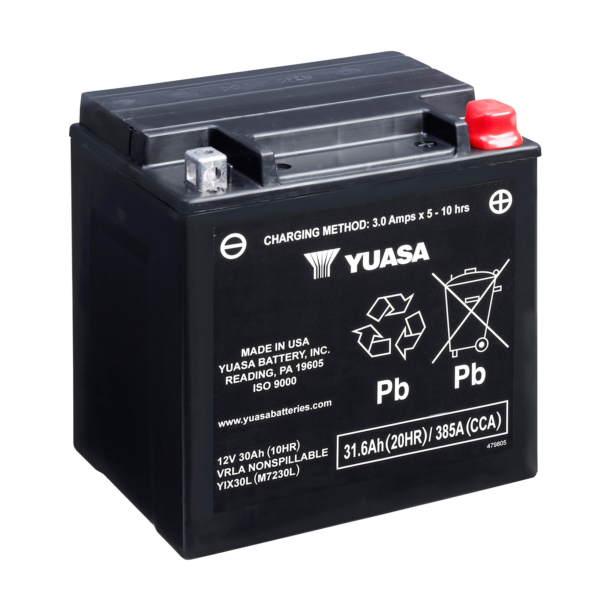 YIX30L 12V Yuasa High Performance MF VRLA Ba