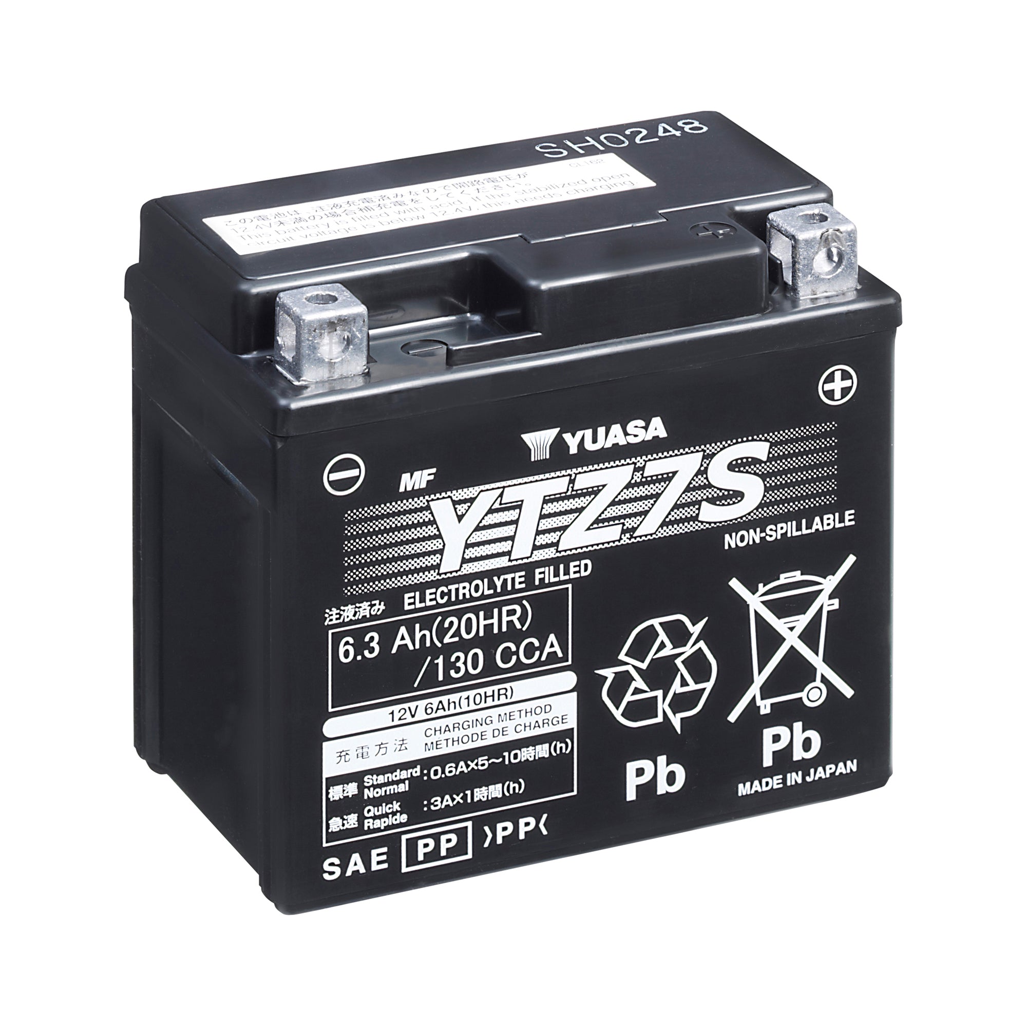 YTZ7S 12V Yuasa High Performance MF VRLA Bat