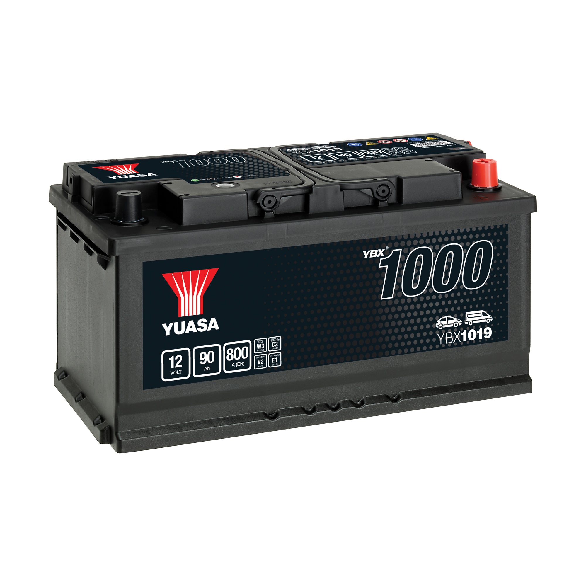 YBX1019 12v 90Ah 800ASMF Battery