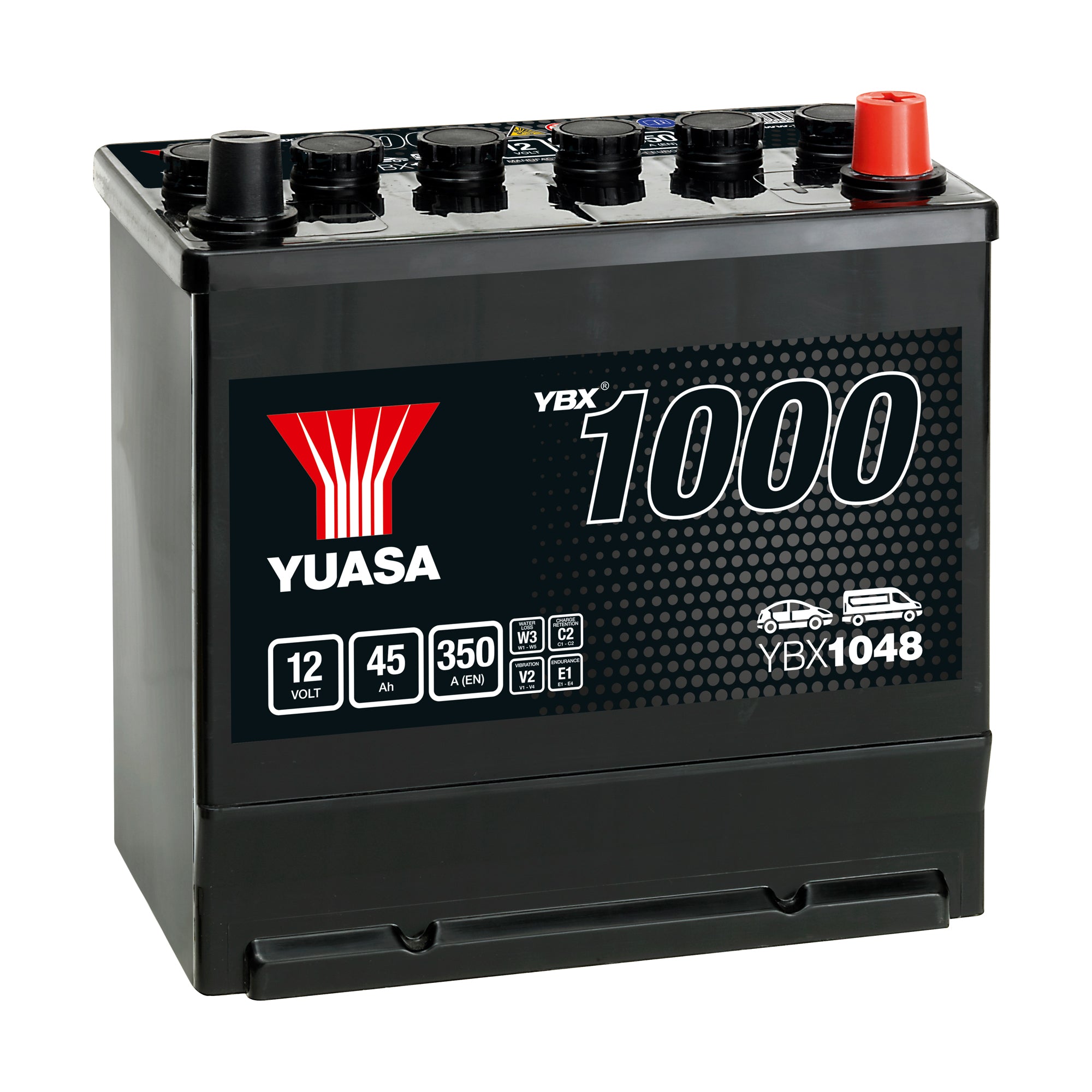 YBX1048 12v 45Ah 350ABattery