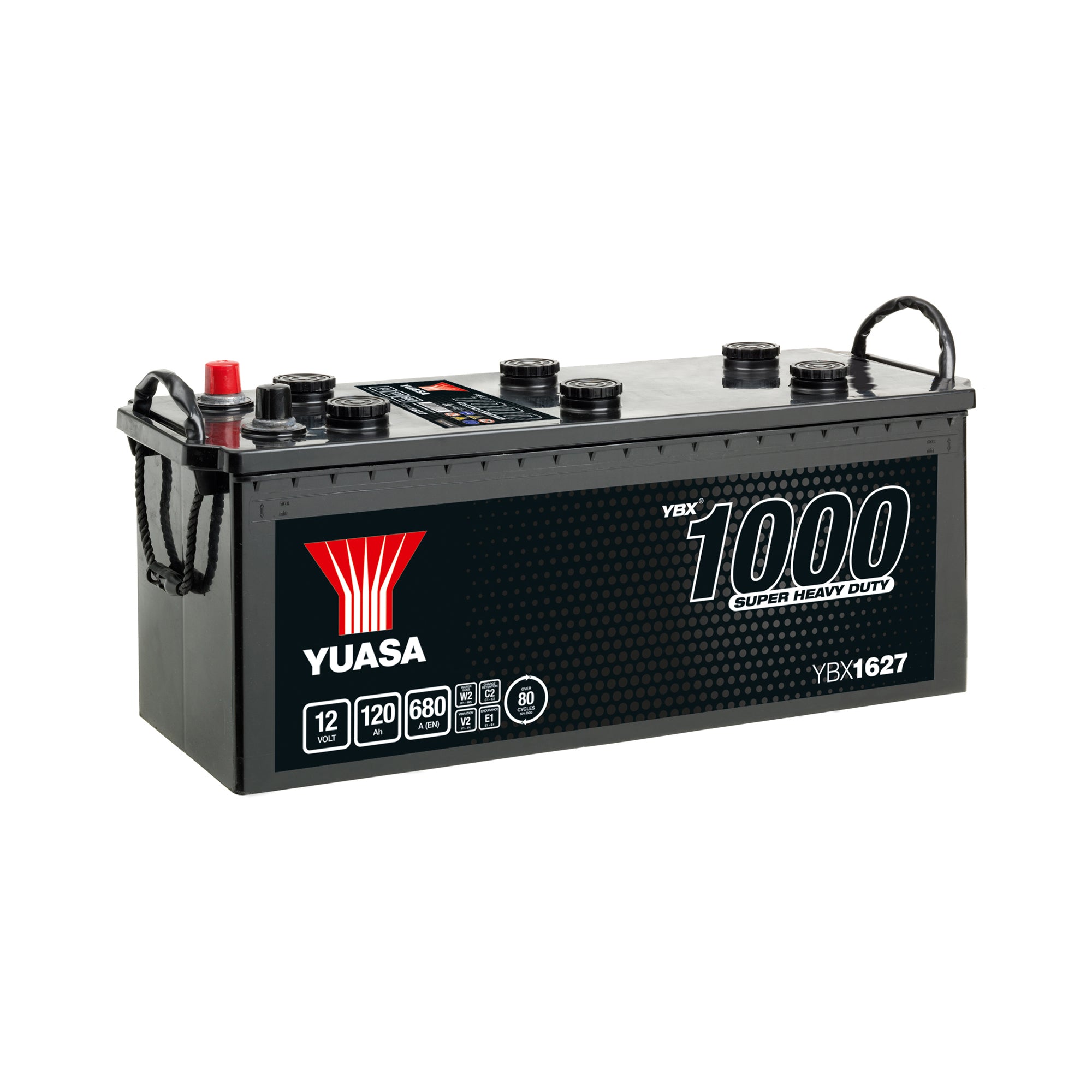 YBX1627 12V 120Ah 680A Yuasa Super Heavy Duty Battery