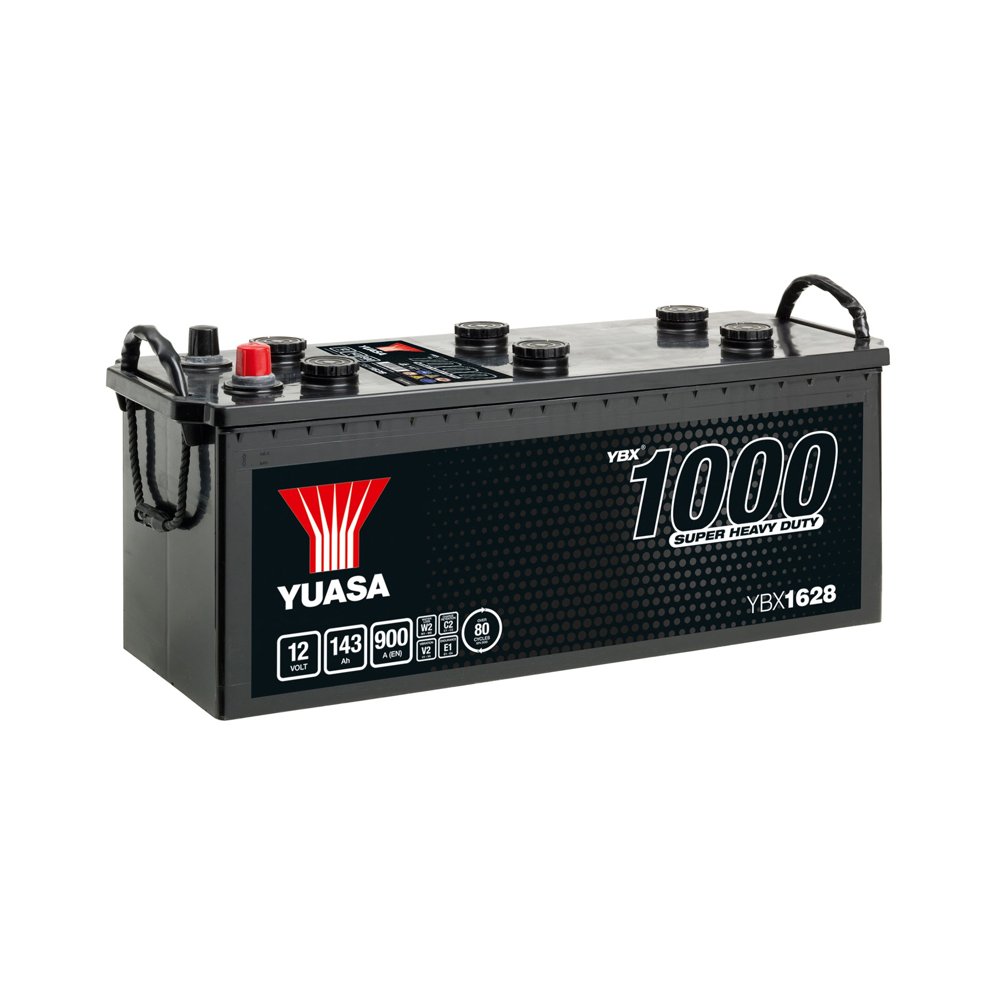 YBX1628 12V 143Ah 900A Yuasa Super Heavy Duty Battery