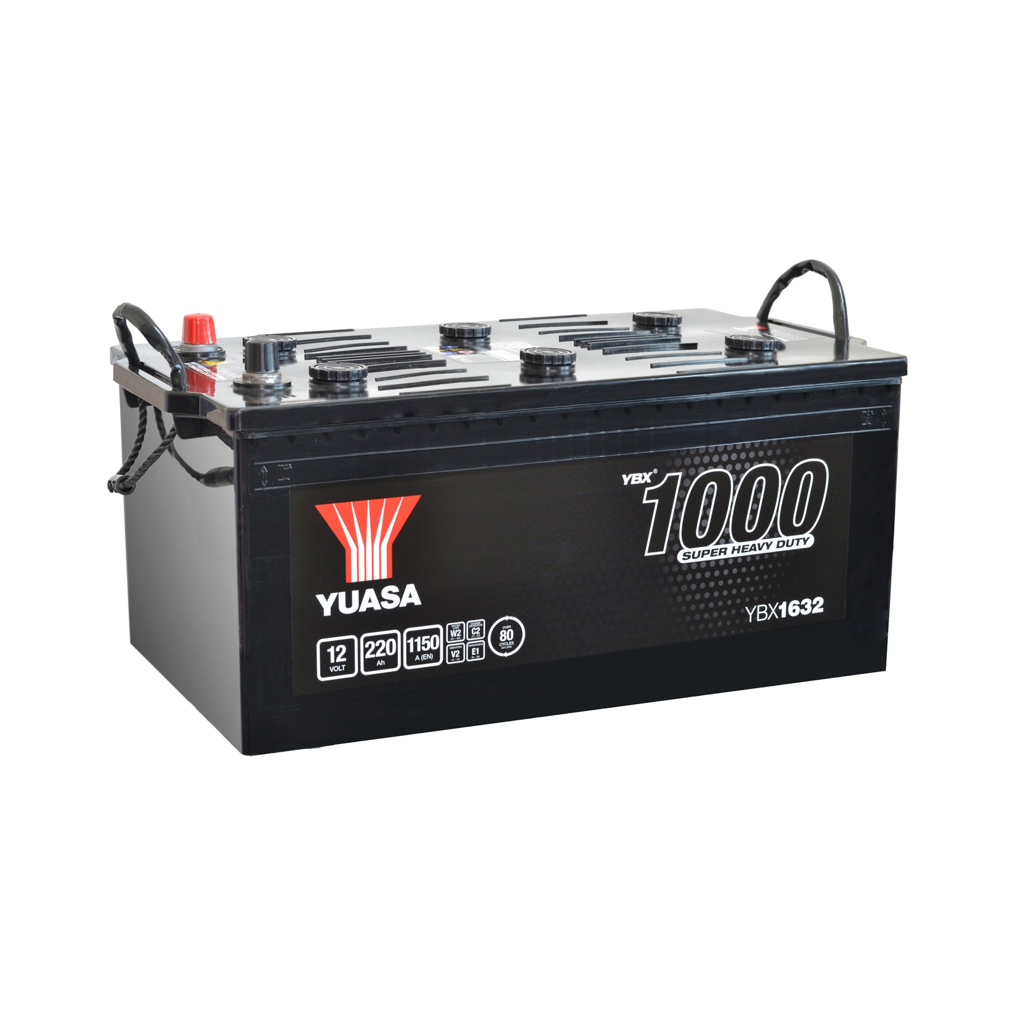 YBX1632 12V 220Ah 1150A Yuasa Super Heavy Duty Battery