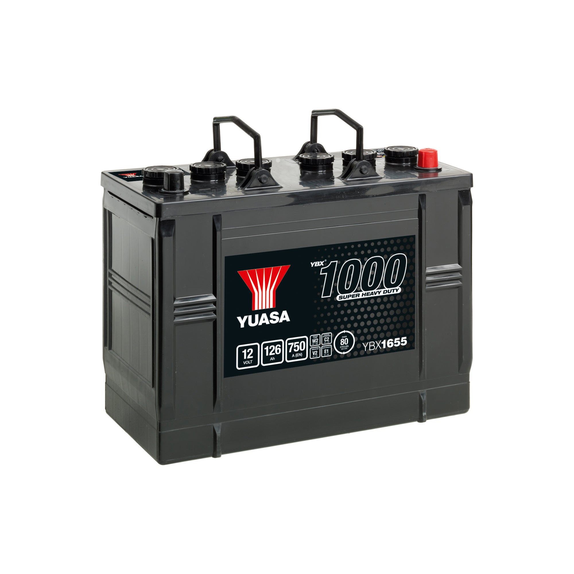 YBX1655 12V 126Ah 750A Yuasa Super Heavy Duty Battery
