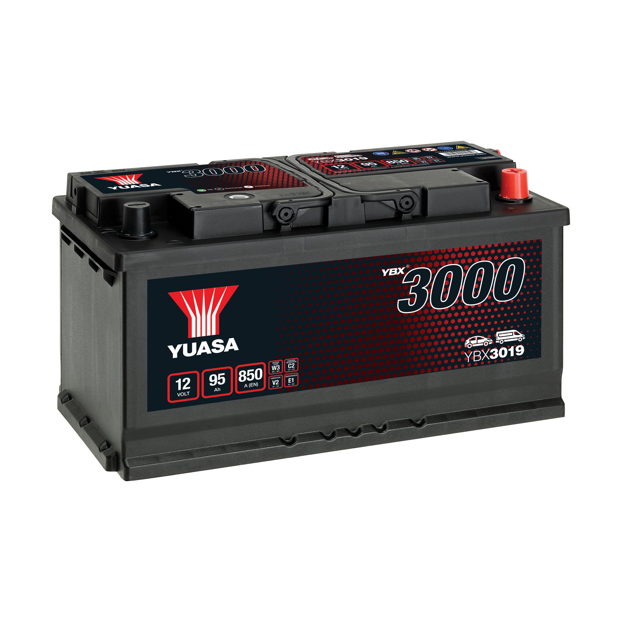 YBX3019 12v 95Ah 850ASMF Battery
