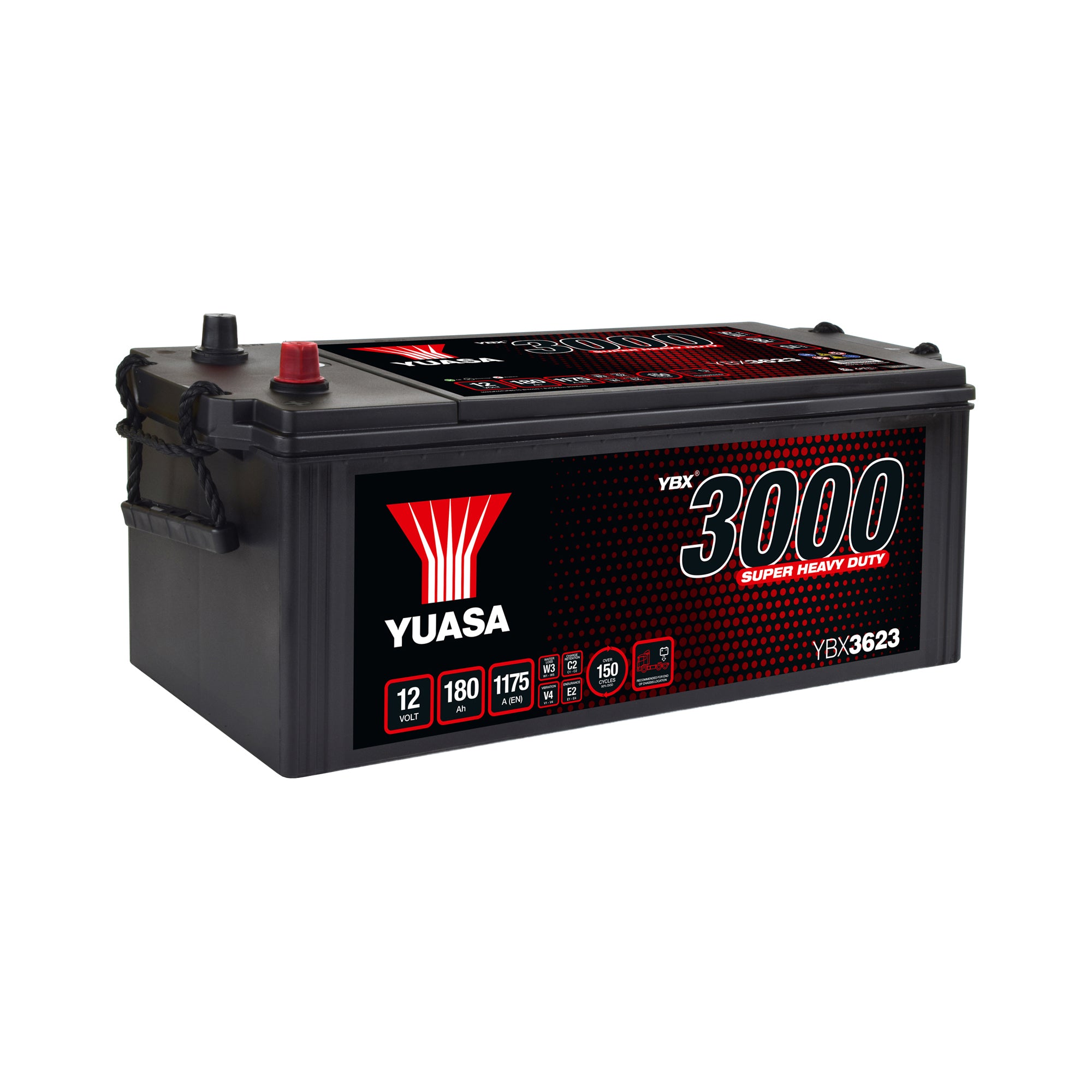 YBX3623 12V 180Ah 1175A Yuasa Super Heavy Duty Battery