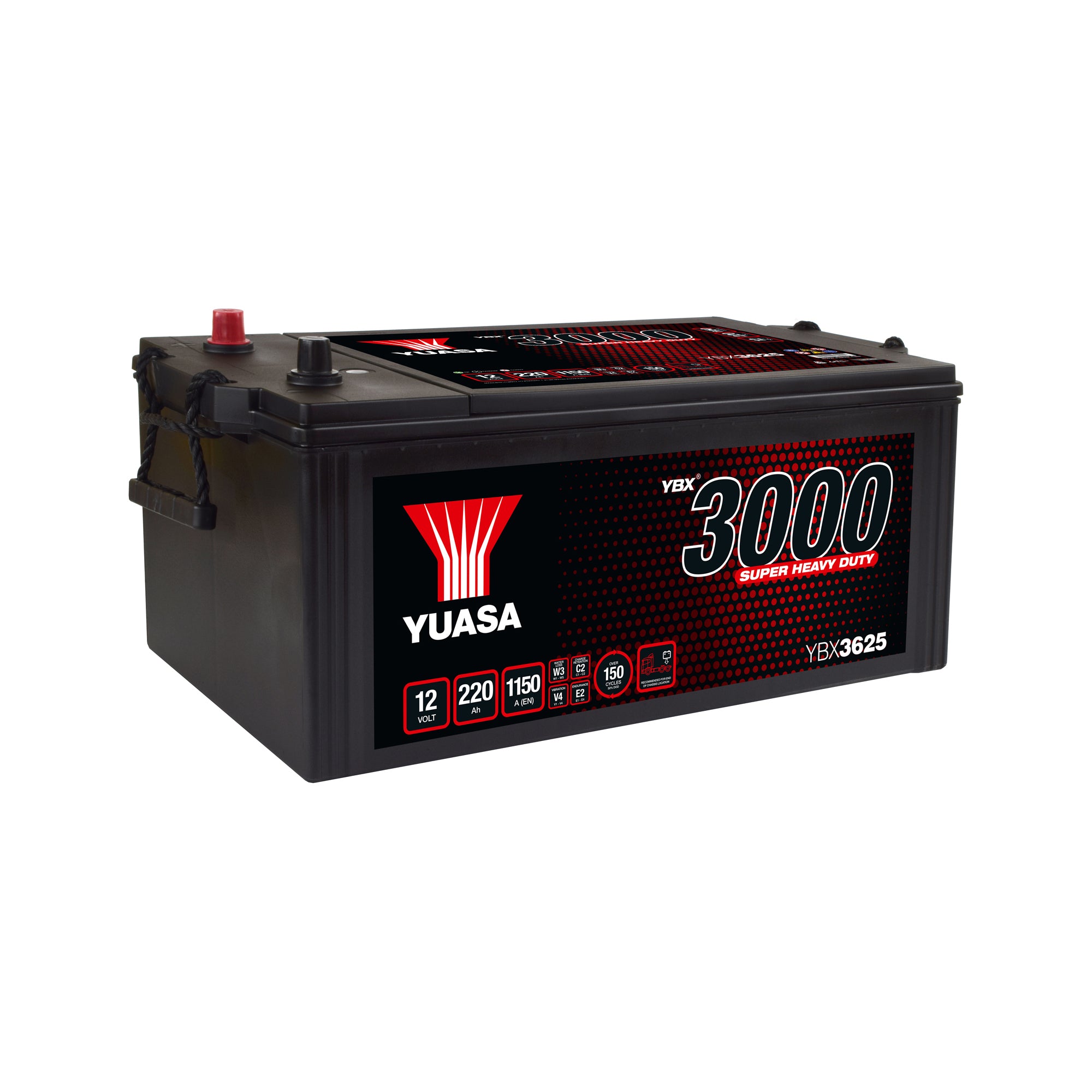 YBX3625 12V 220Ah 1150A Yuasa Super Heavy Duty Battery