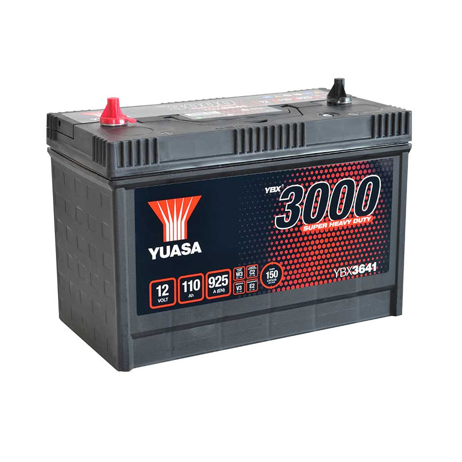 YBX3641 12V 110Ah 925A Yuasa Super Heavy Duty Battery