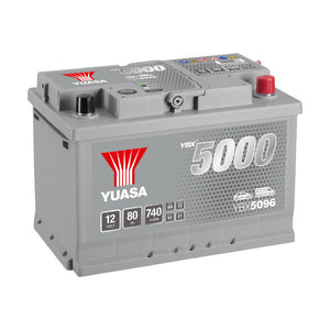 YBX5096 12v 80Ah 740ASilver High Performance Battery