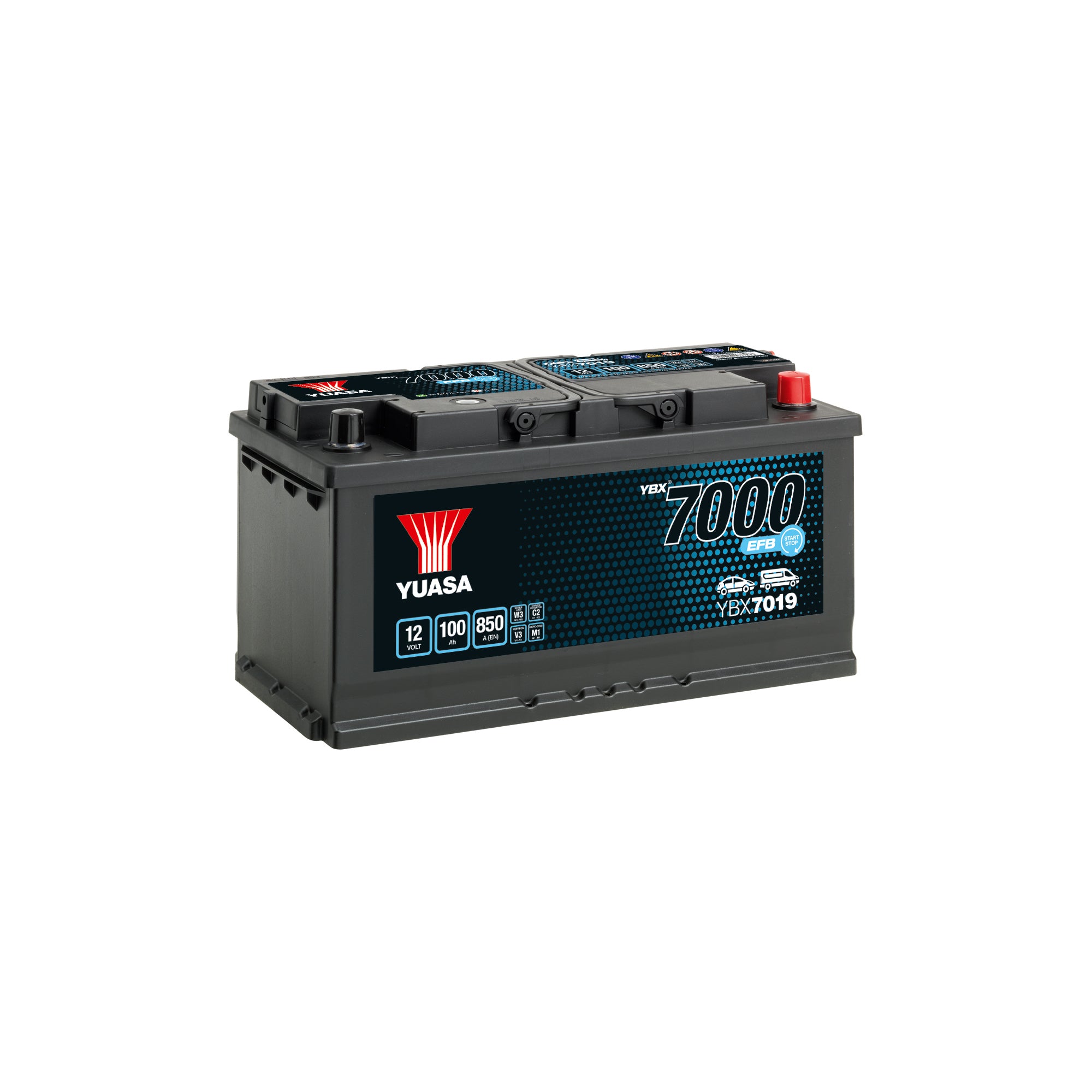 YBX7019 12v 100Ah 850AEFB Start-Stop Battery
