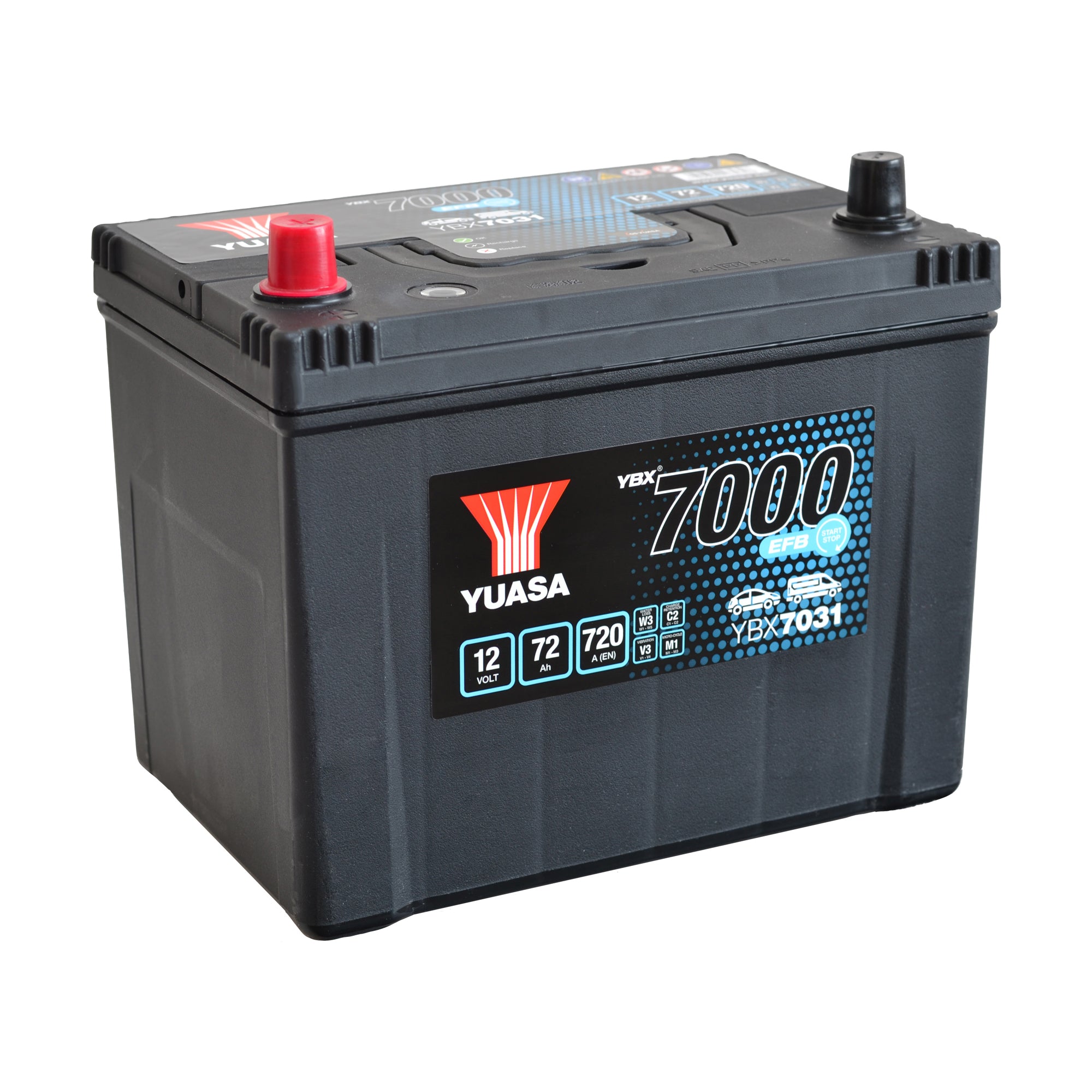 YBX7031 (S85R) 12v 72Ah 720AEFB Start-Stop Battery