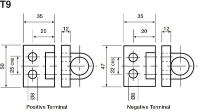 Battery Terminal Type T9